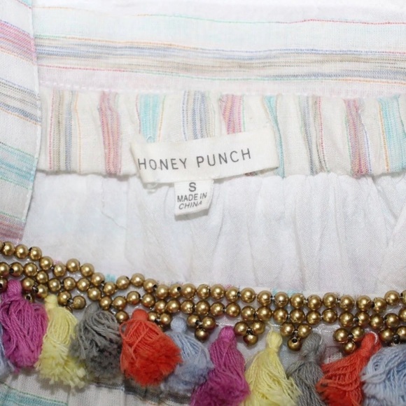 Honey Punch Tassel and Stripe Tank Boho Size S - Picture 5 of 5